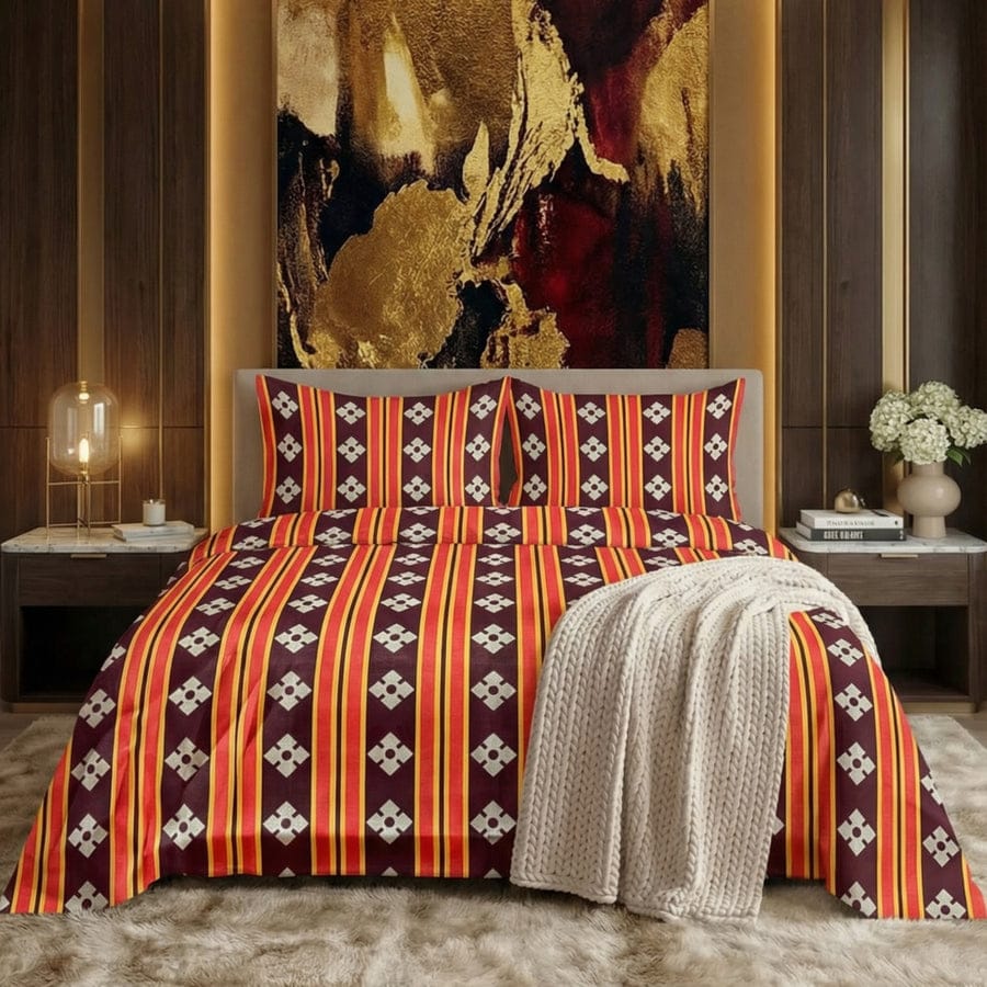 Premium Printed Cotton Bedsheet -H02