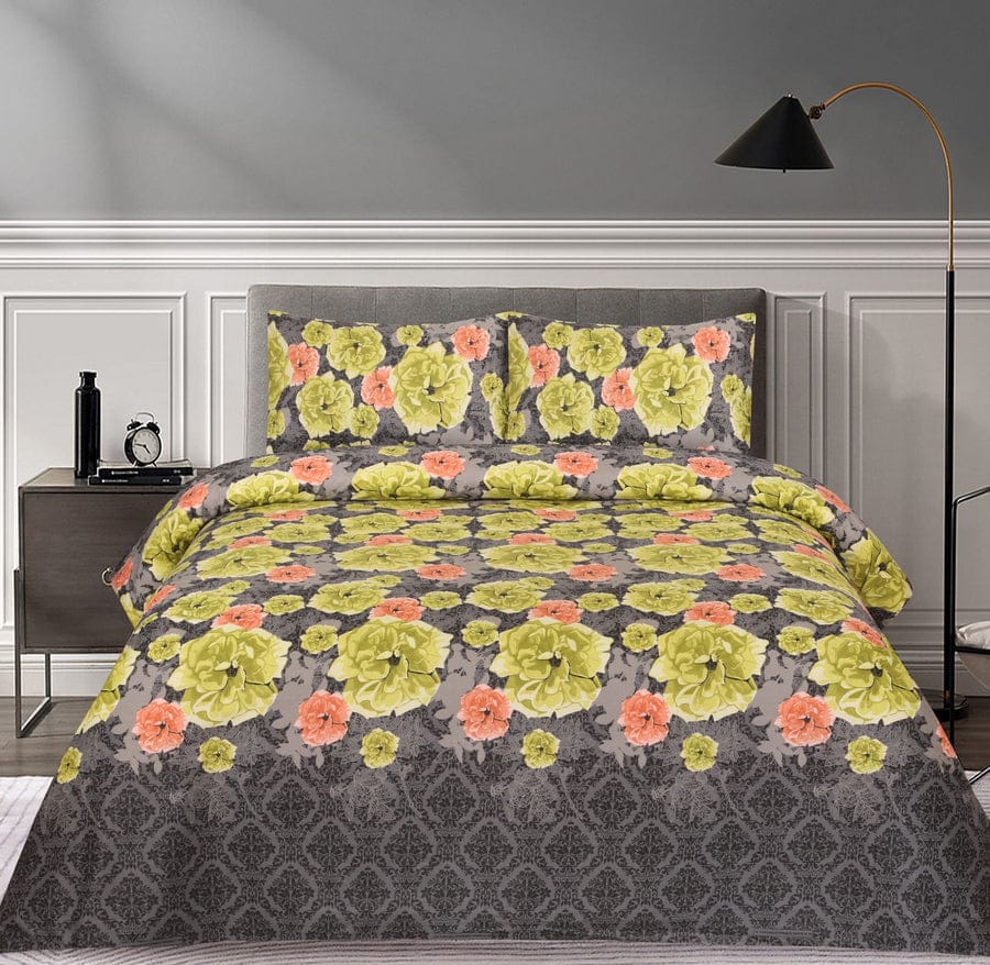 Premium Printed Cotton Bedsheet -H11