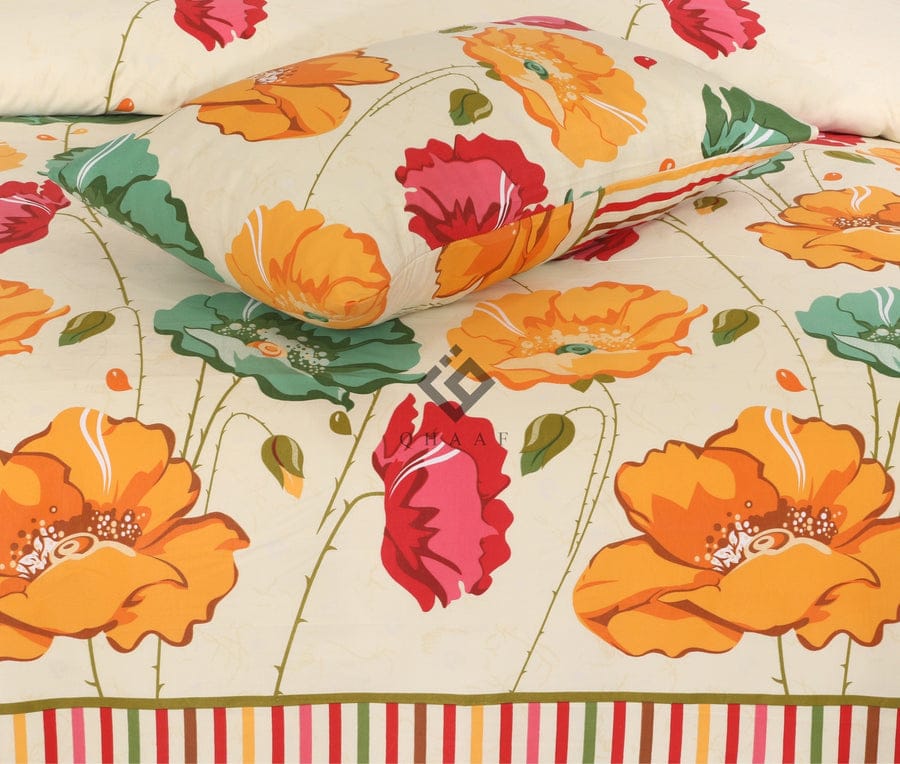 Premium Printed Cotton Bedsheet -H12