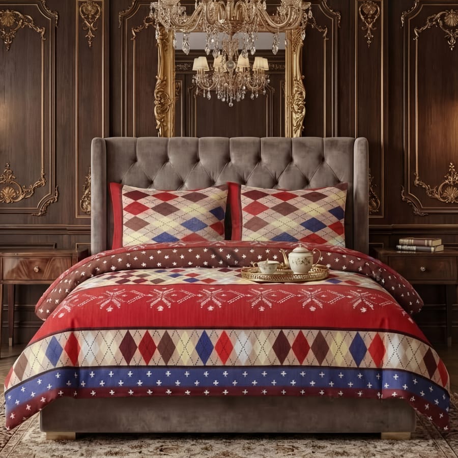 Premium Printed Cotton Bedsheet -H14