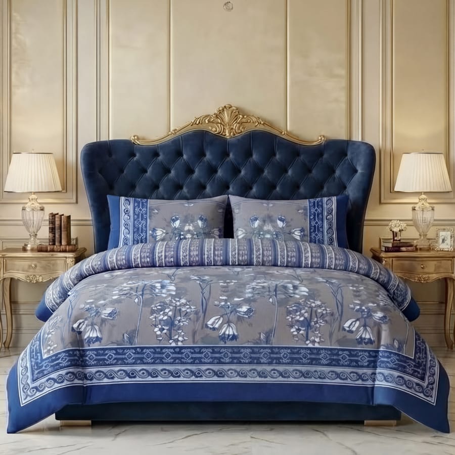 Premium Printed Cotton Bedsheet -H17