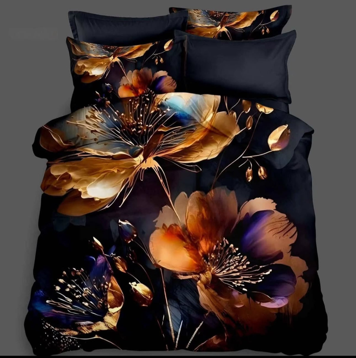 Premium Printed 5D Imported Bedsheet -DH07
