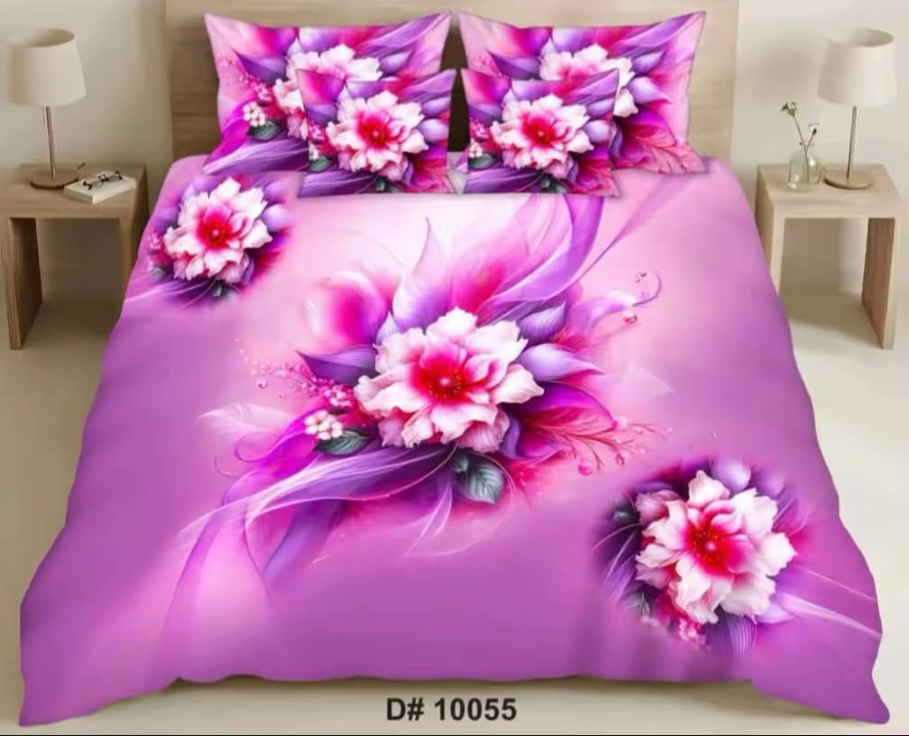 Premium Printed 5D Imported Bedsheet -DH30