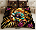 Premium Printed 5D Imported Bedsheet -DH42