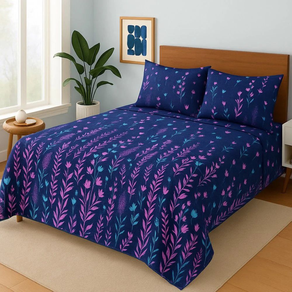 Premium Printed Cotton Bedsheet -H97