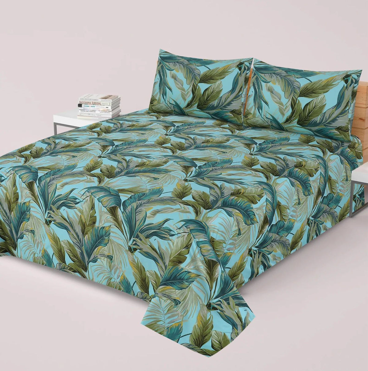 Premium Printed Cotton Bedsheet -H89