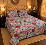 Premium Printed 5D Imported Bedsheet -DH64