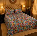 Premium Printed 5D Imported Bedsheet -DH67