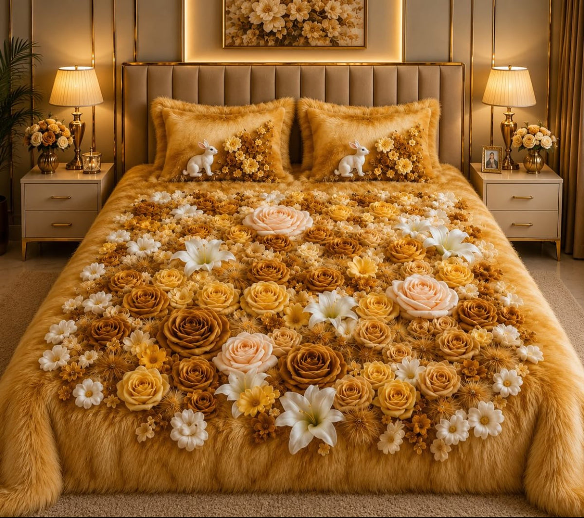 Premium Printed 5D Imported Bedsheet -NZ04