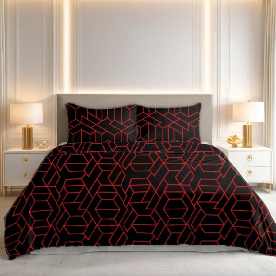 Premium Printed Bed Sheet Set - BM48