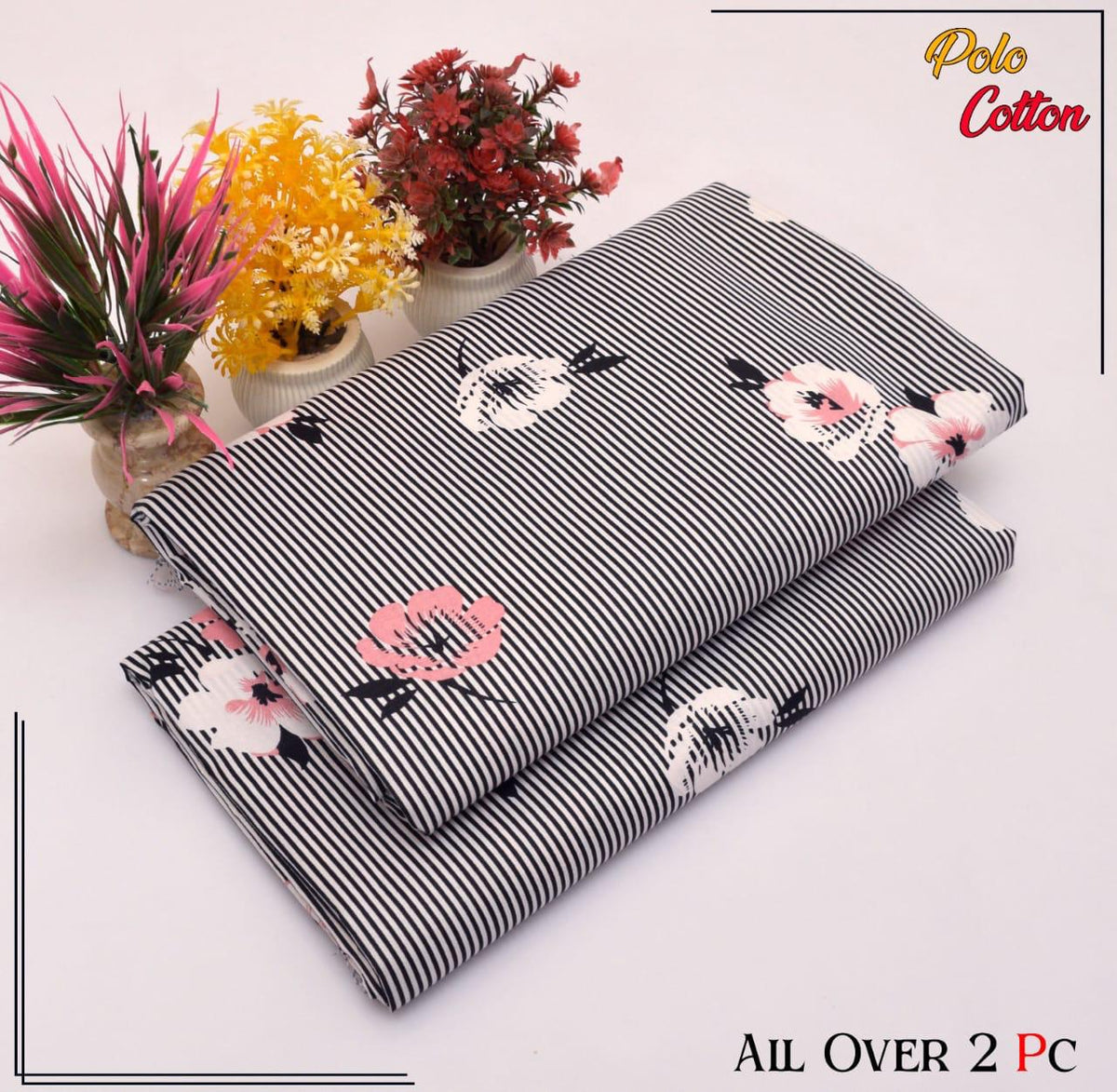 FLORAL PRINTS 2 Pcs Unstitched PF02