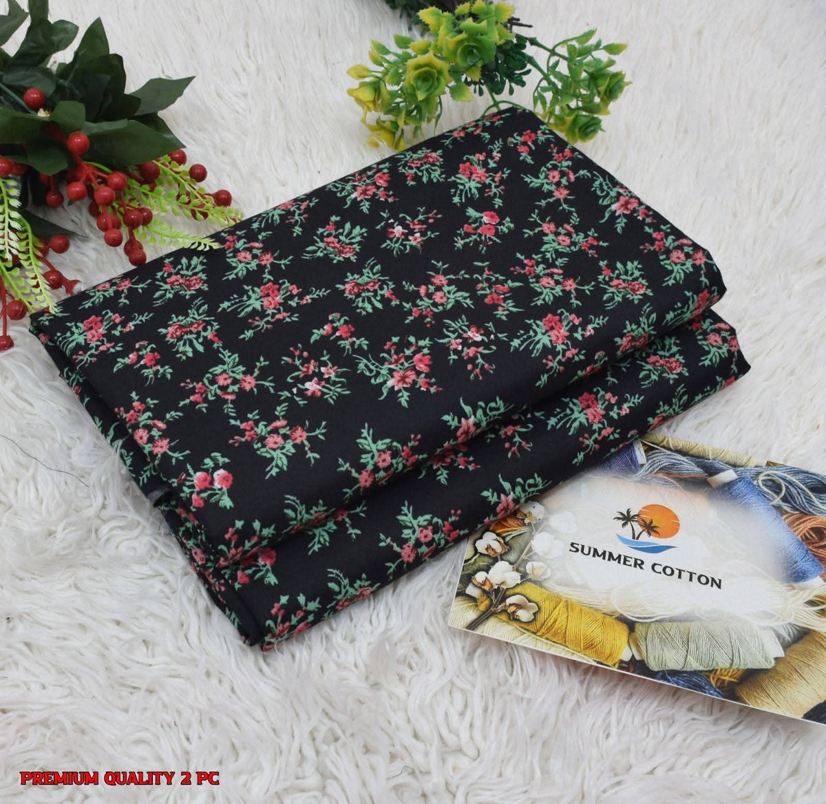 FLORAL PRINTS 2 Pcs Unstitched PF06