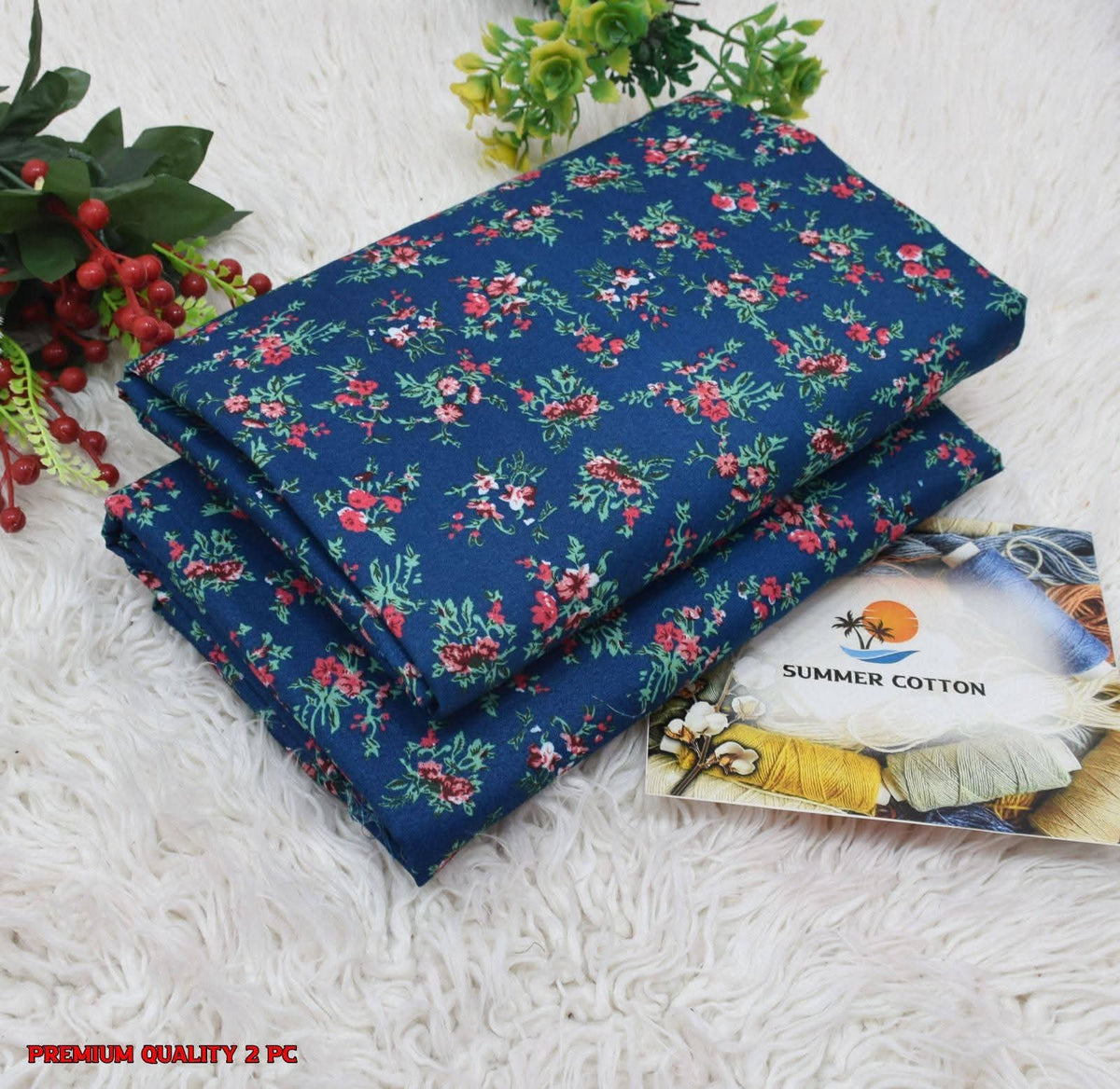 FLORAL PRINTS 2 Pcs Unstitched PF07