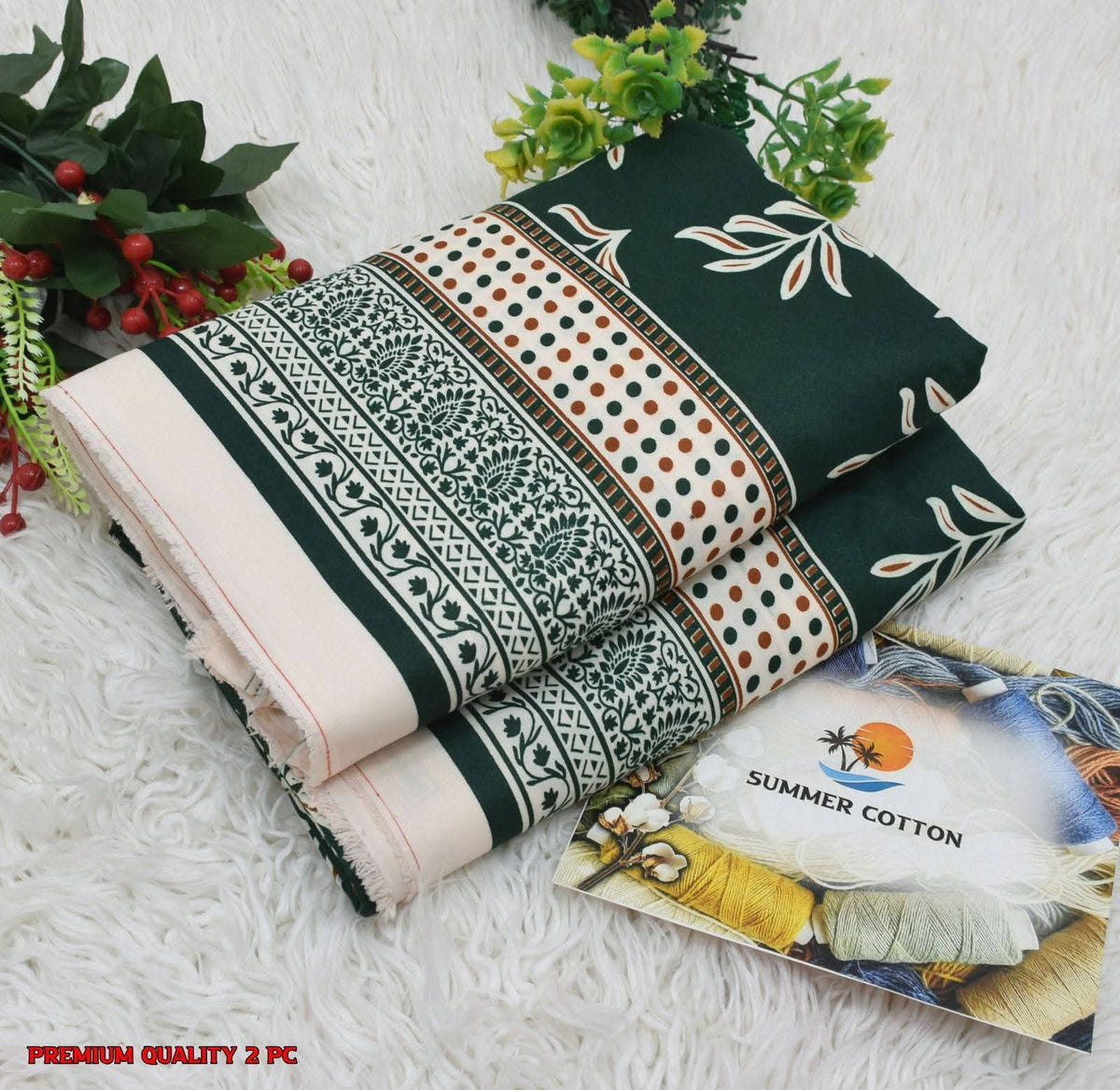 FLORAL PRINTS 2 Pcs Unstitched PF08