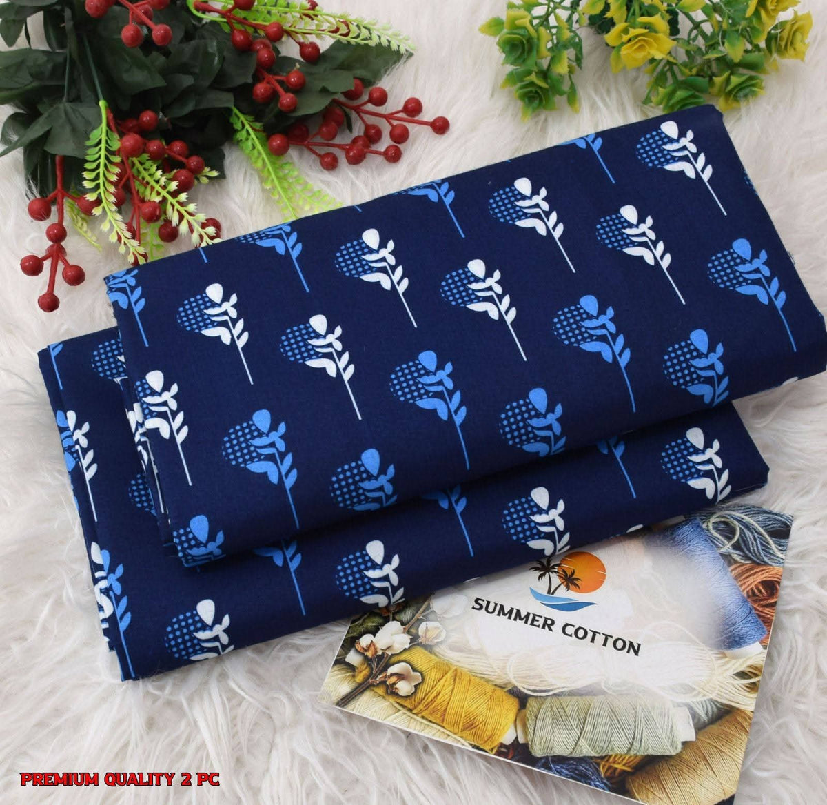 FLORAL PRINTS 2 Pcs Unstitched PF19