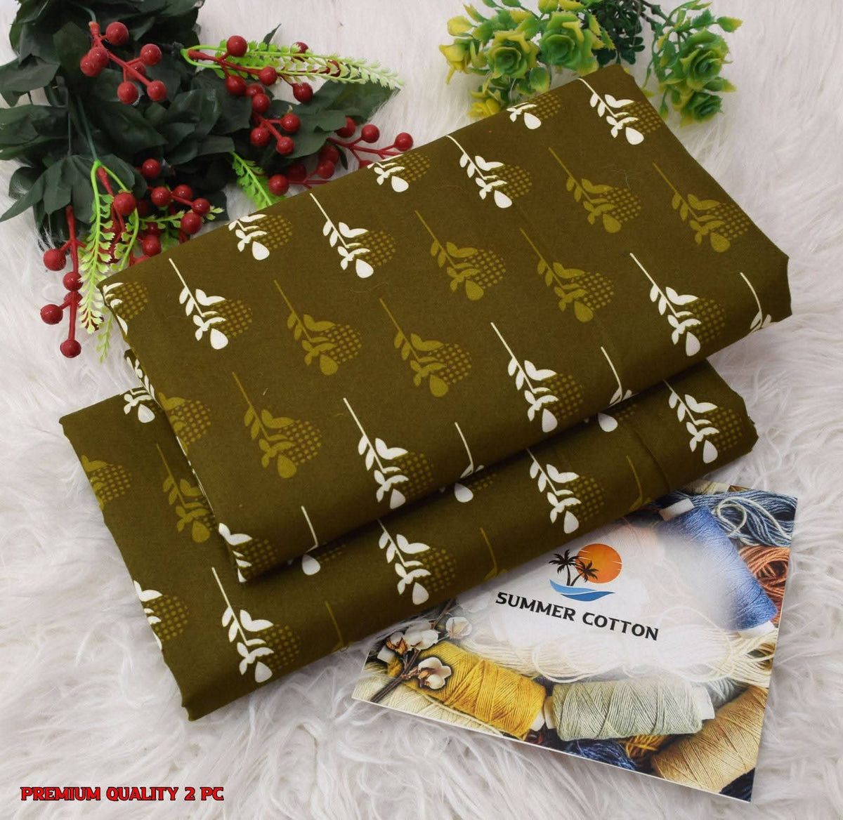 FLORAL PRINTS 2 Pcs Unstitched PF17