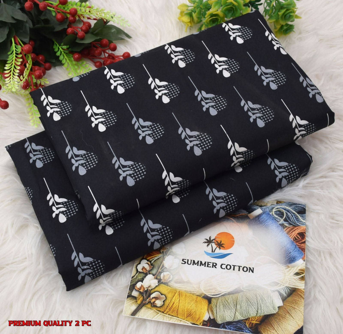 FLORAL PRINTS 2 Pcs Unstitched PF18
