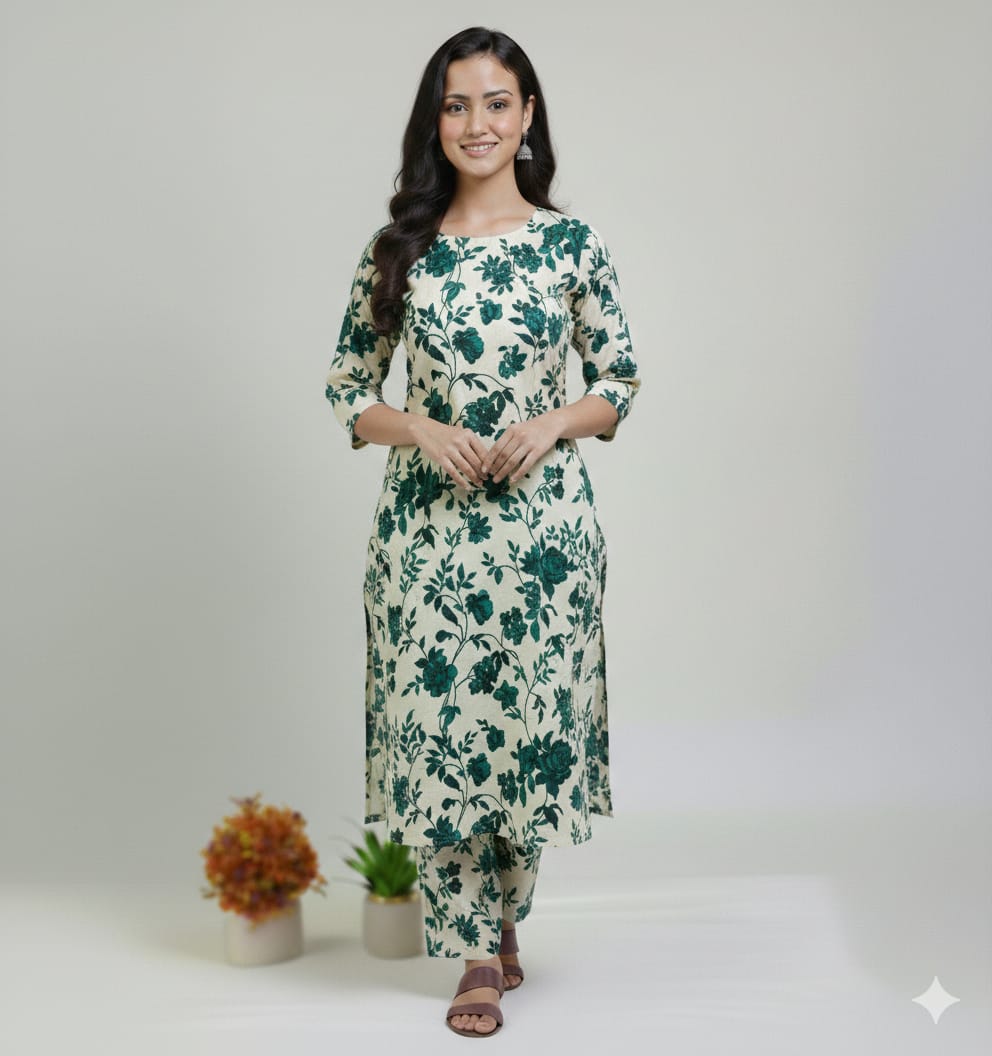 FLORAL PRINTS 2 Pcs Unstitched PF48