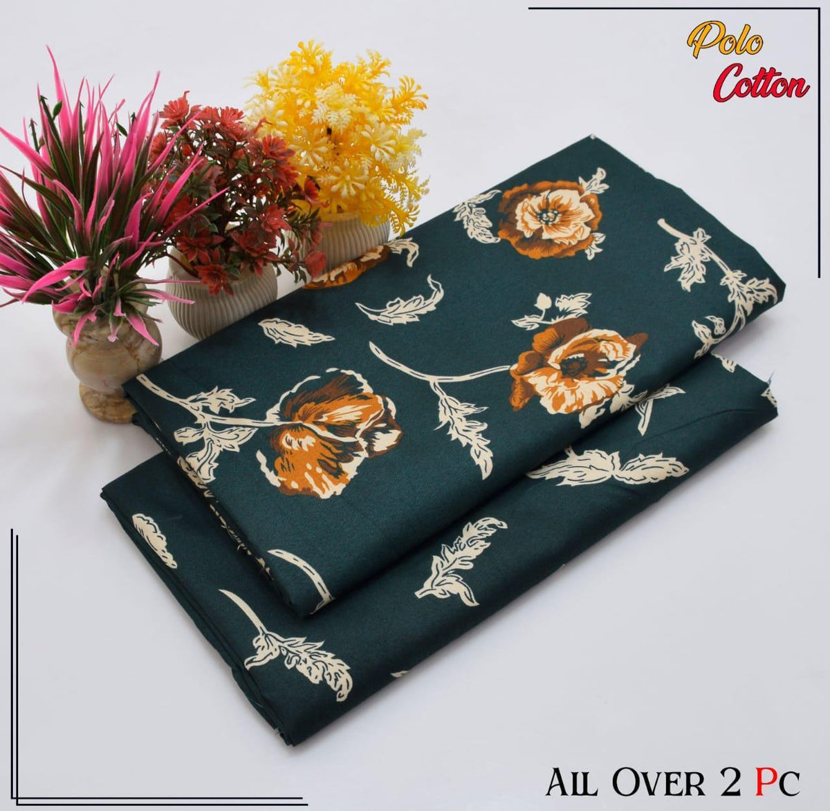 FLORAL PRINTS 2 Pcs Unstitched PF36