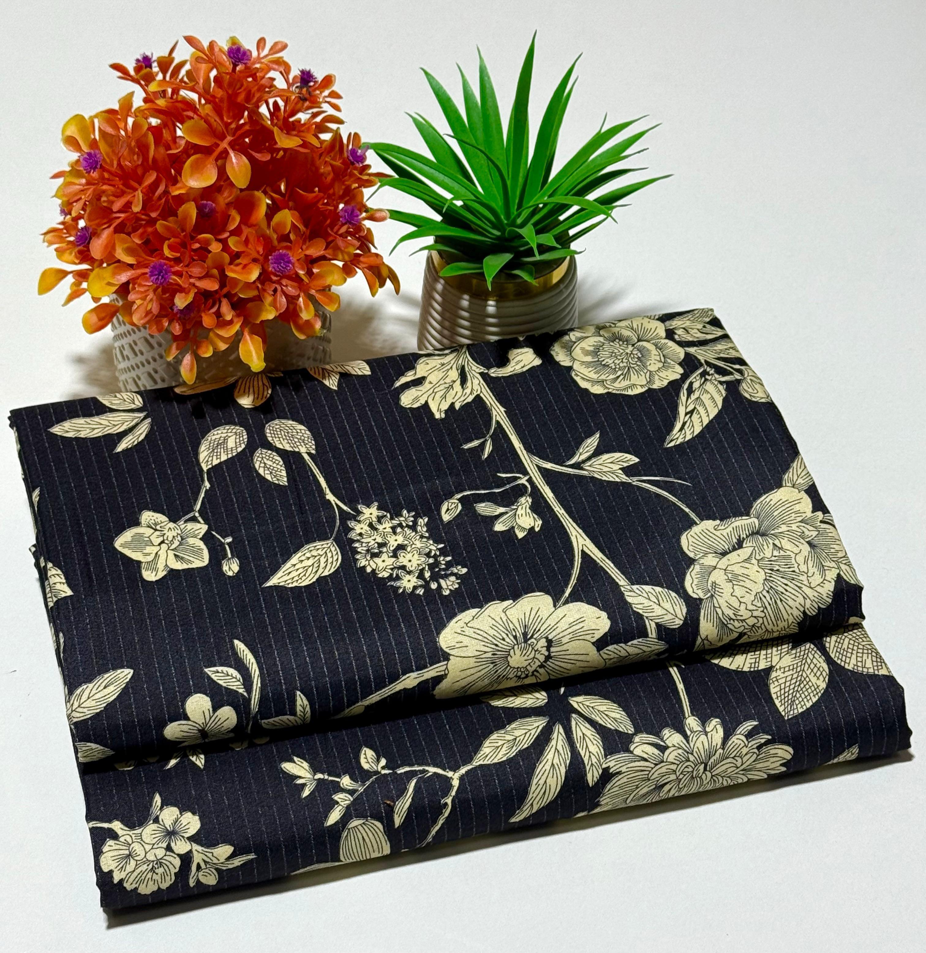 FLORAL PRINTS 2 Pcs Unstitched PF38