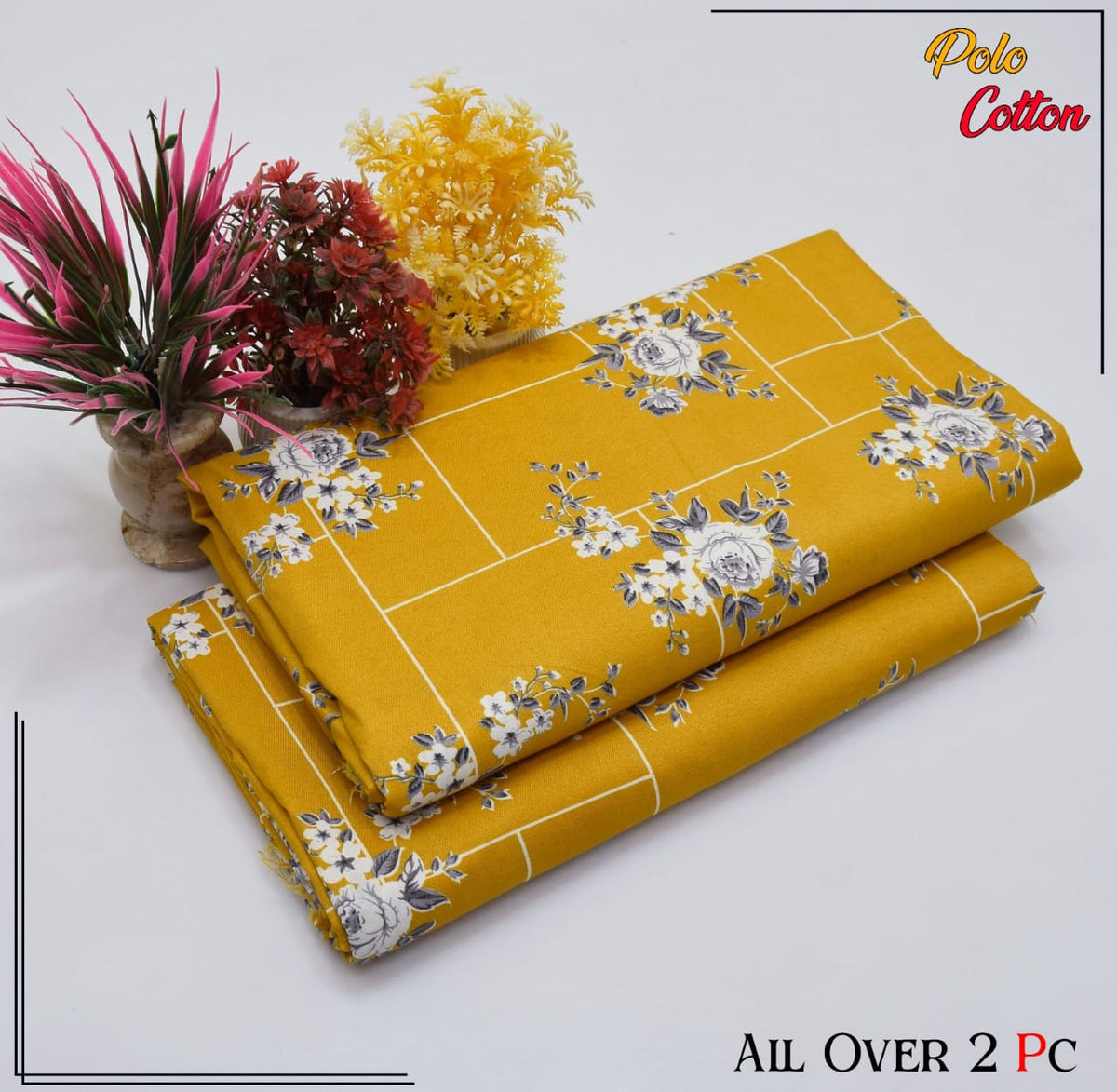 FLORAL PRINTS 2 Pcs Unstitched PF40