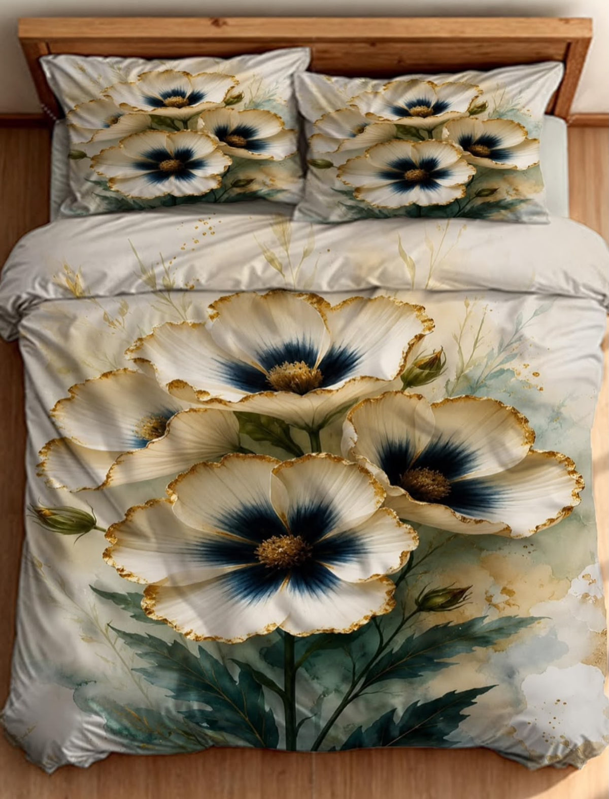 Premium Printed 5D Imported Bedsheet -NZ09