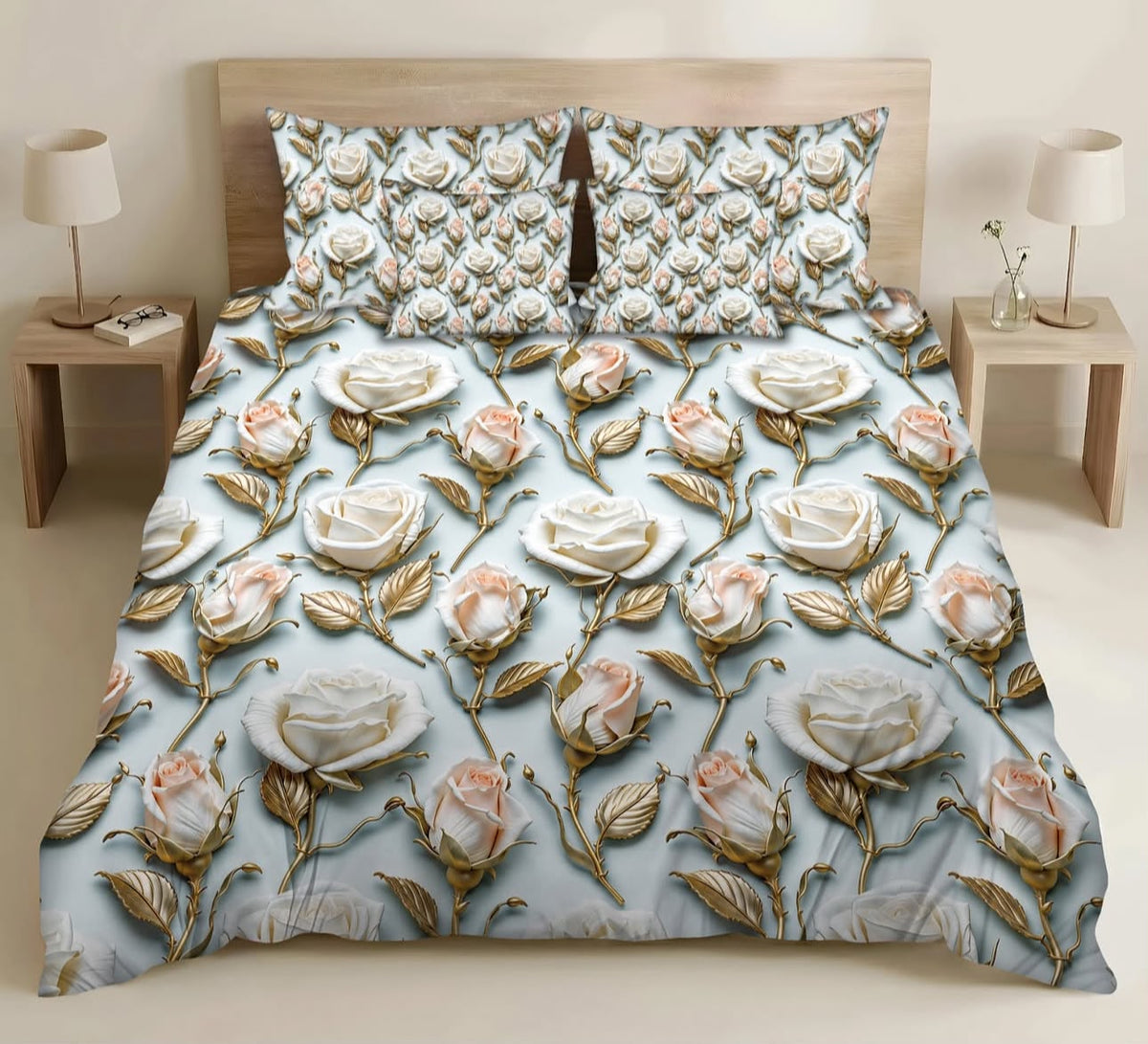 Premium Printed 5D Imported Bedsheet -NZ15