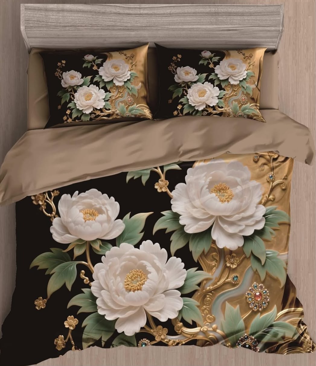 Premium Printed 5D Imported Bedsheet -NZ23