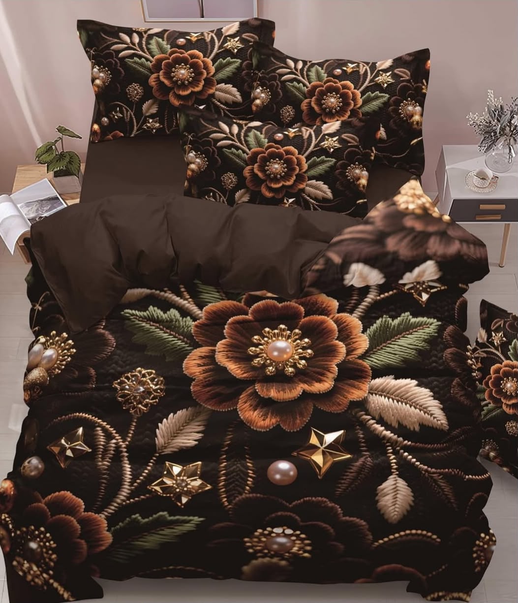 Premium Printed 5D Imported Bedsheet -NZ30