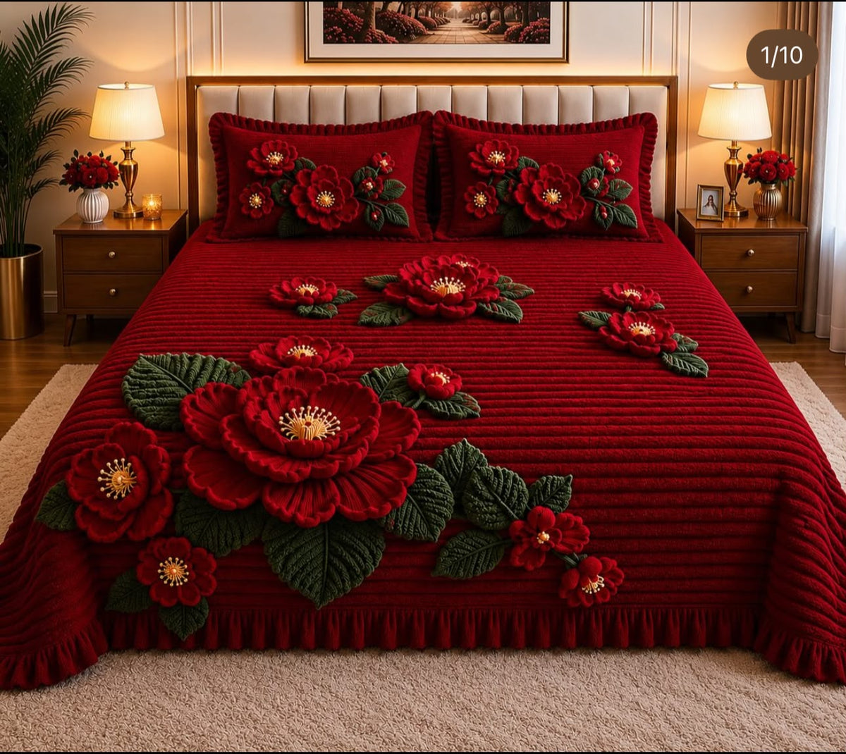 Premium Printed 5D Imported Bedsheet -NZ55